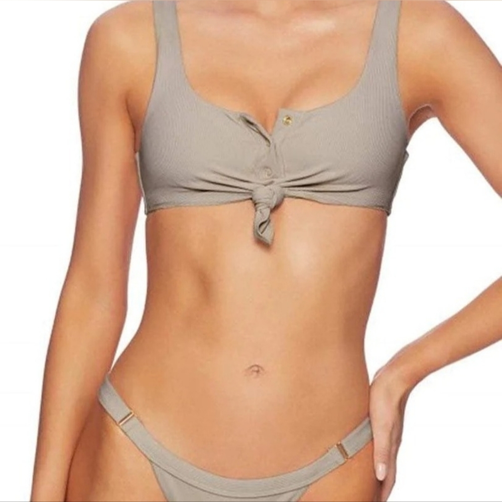 Beach Bunny Taupe Bikini Set